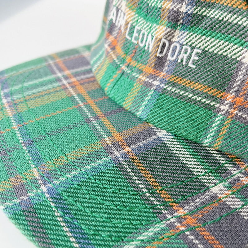 AIME LEON DORE PLAID LOGO HAT』エメ レオン ドレ チェック柄ロゴ刺繍