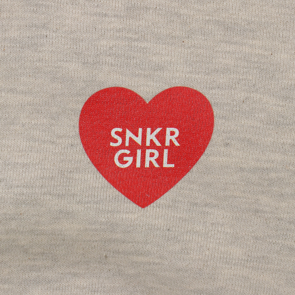 SNKRGIRLジップアップパーカー "Flowers n' Kicks" カラー (バックロゴ&ハートロゴ)