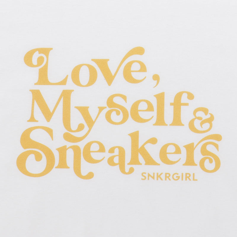 SNKRGIRL Tee (Yellow Logo) / スニーカーガール　オリジナルTシャツ (イエロー ロゴ)