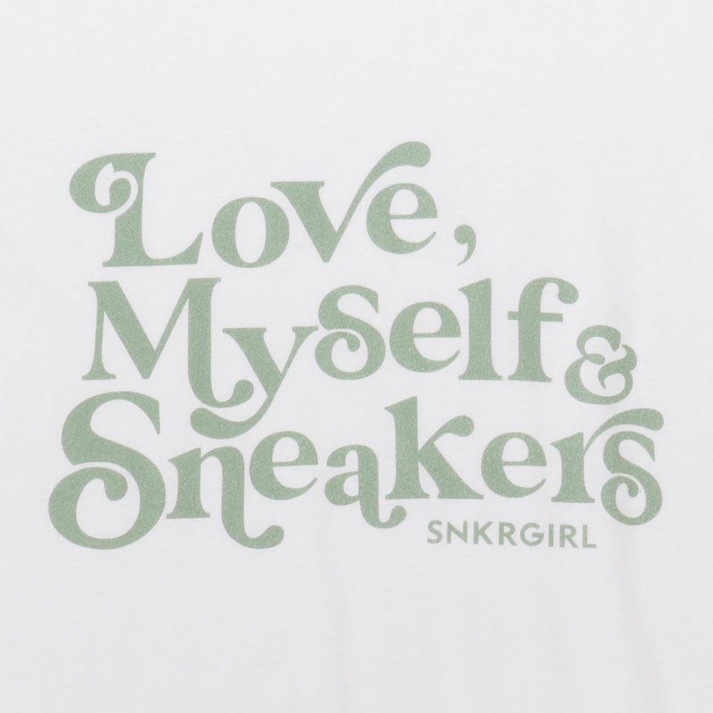 SNKRGIRL Tee (Green Logo) / スニーカーガール　オリジナルTシャツ (グリーン ロゴ)