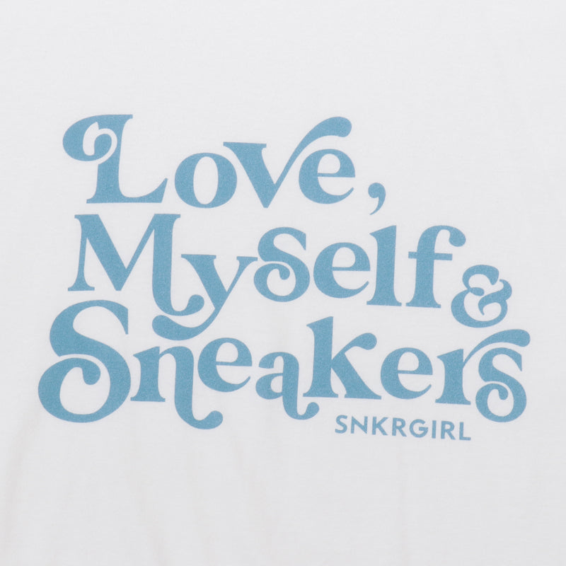 SNKRGIRL Tee (Blue Logo) / スニーカーガール　オリジナルTシャツ (ブルー ロゴ)