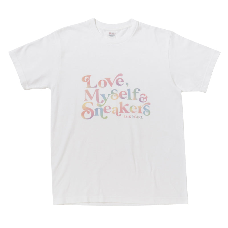 SNKRGIRL Tee (Rainbow Logo) / オリジナルTシャツ (レインボー)