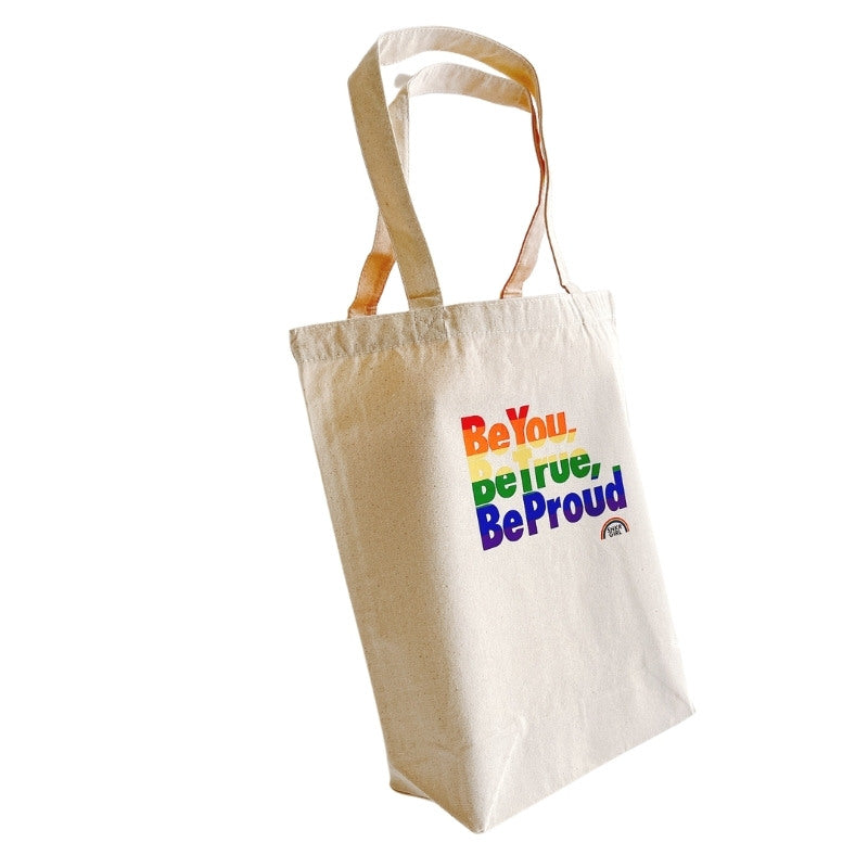 Pride Tote Bag "Be You, Be True, Be Proud"  Rainbow トートバッグ