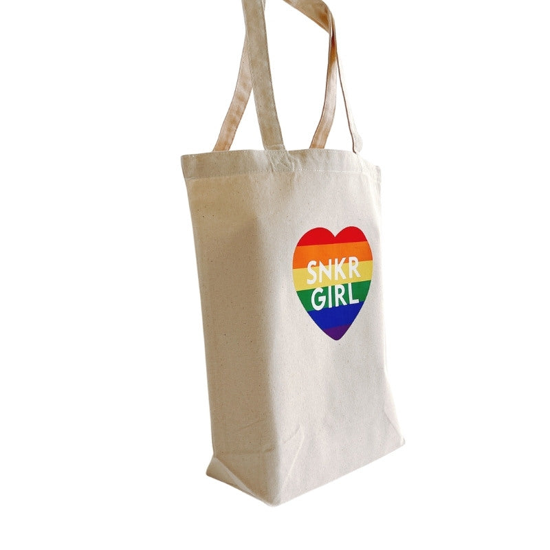 Pride Tote Bag Rainbow Heart Logo トートバッグ