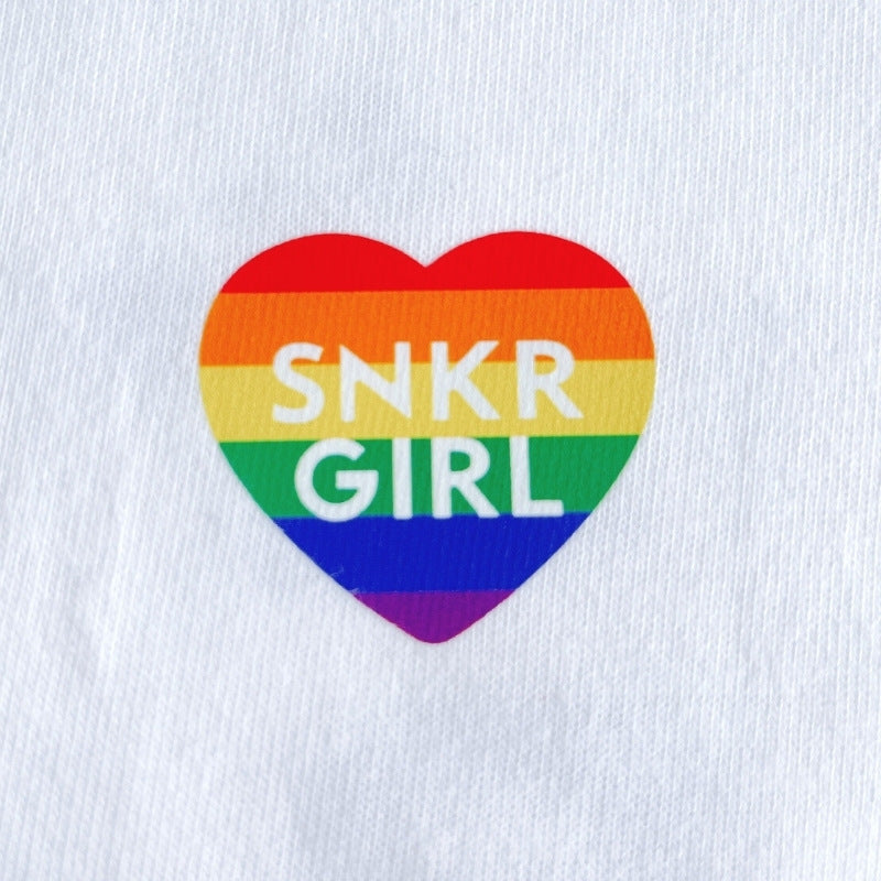 Pride T-Shirt "Love Is Love" Rainbow バックプリントTシャツ