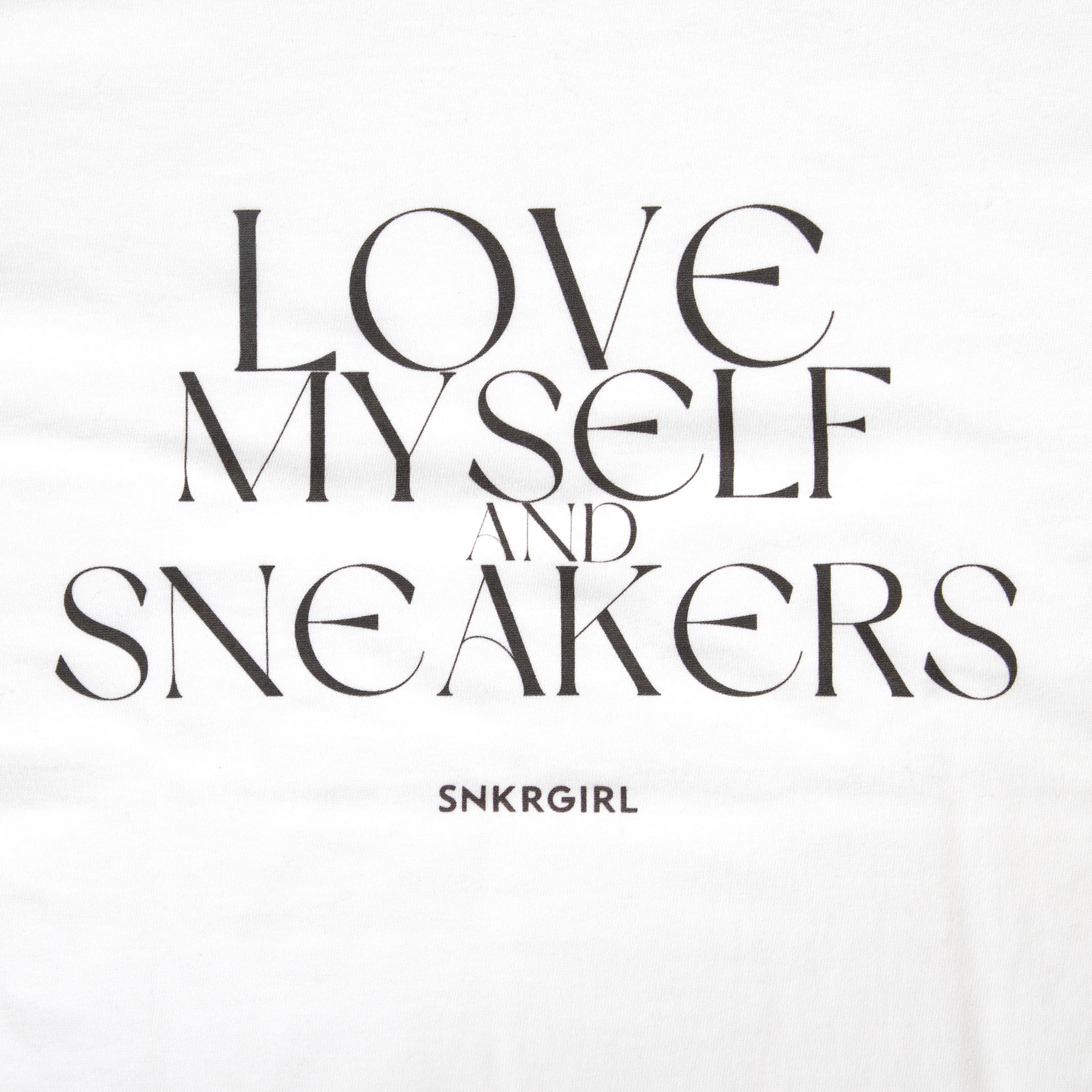 SNKRGIRL Message Tee(Black Logo) / オリジナルメッセージTシャツ(ブラックロゴ)